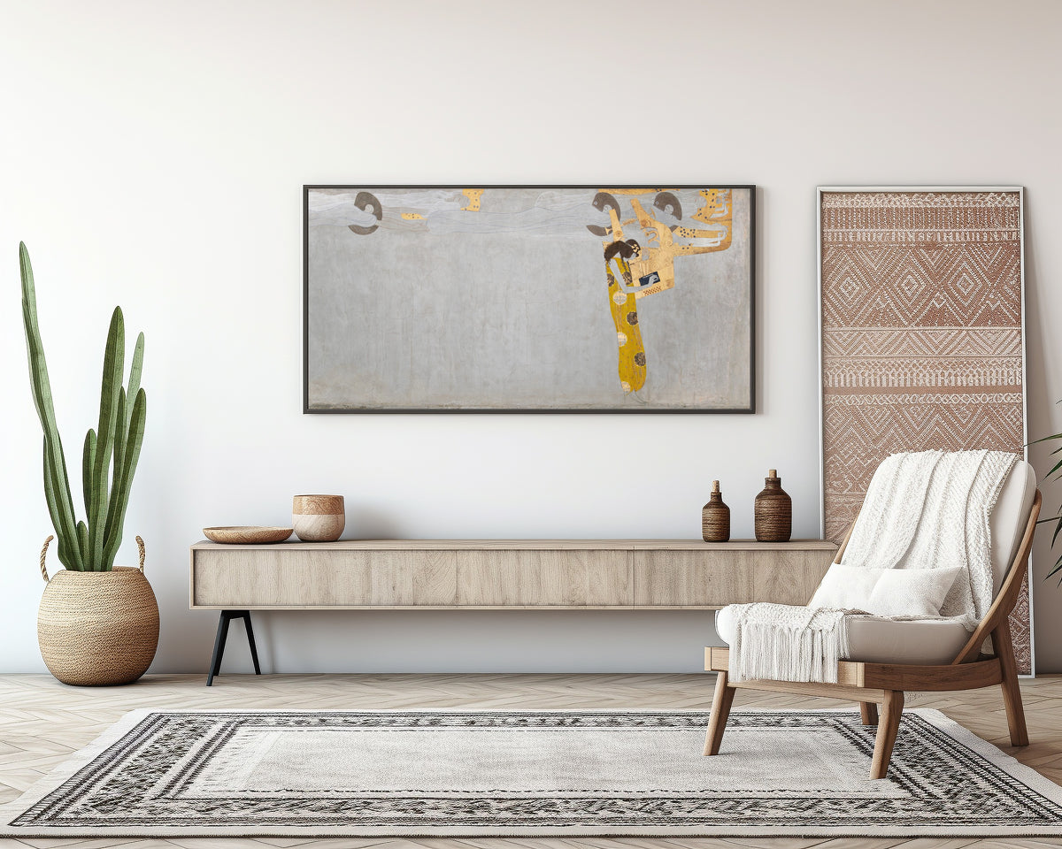 Gustav Klimt — Beethoven Frieze: Longing for Happiness Finds Repose in Poetry | Fine Art Print