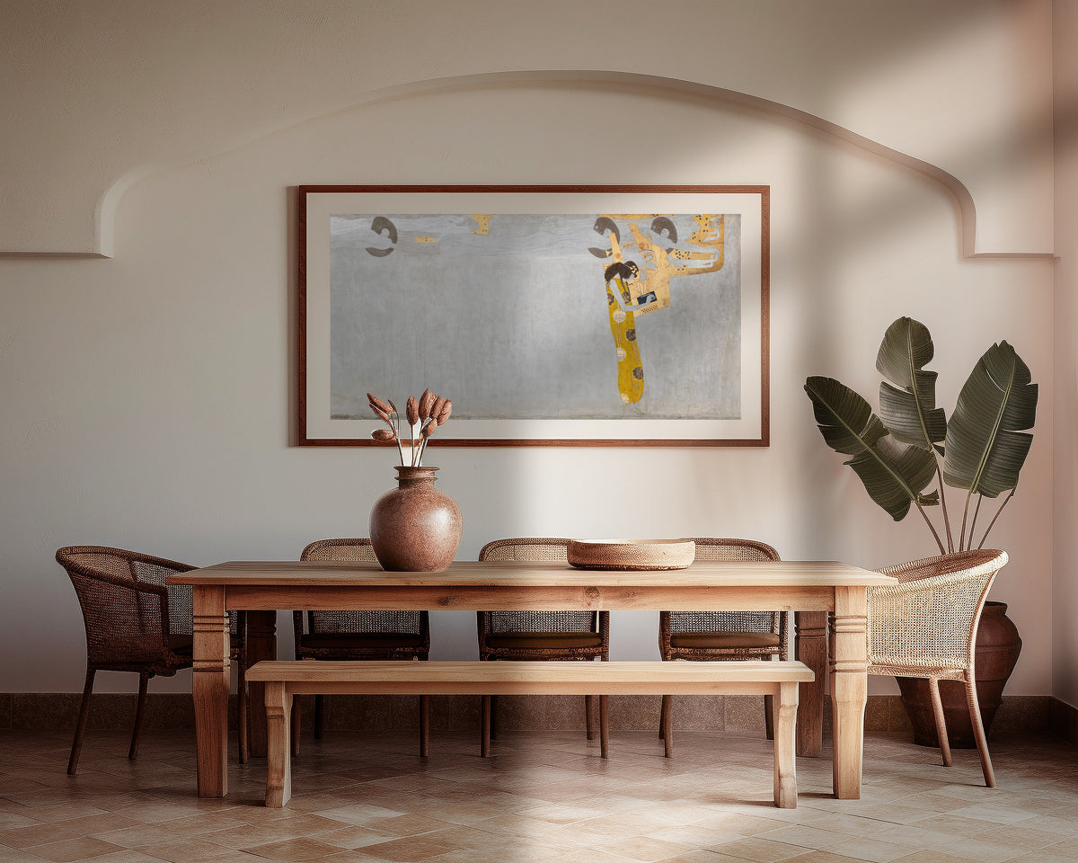 Gustav Klimt — Beethoven Frieze: Longing for Happiness Finds Repose in Poetry | Fine Art Print