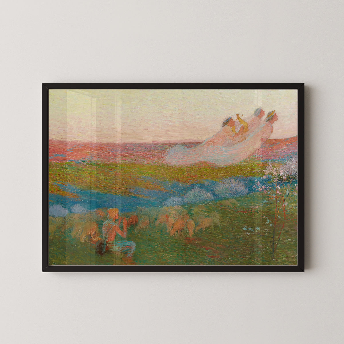 Henri Martin — Berger et ses trois muses | Symbolist Art Print