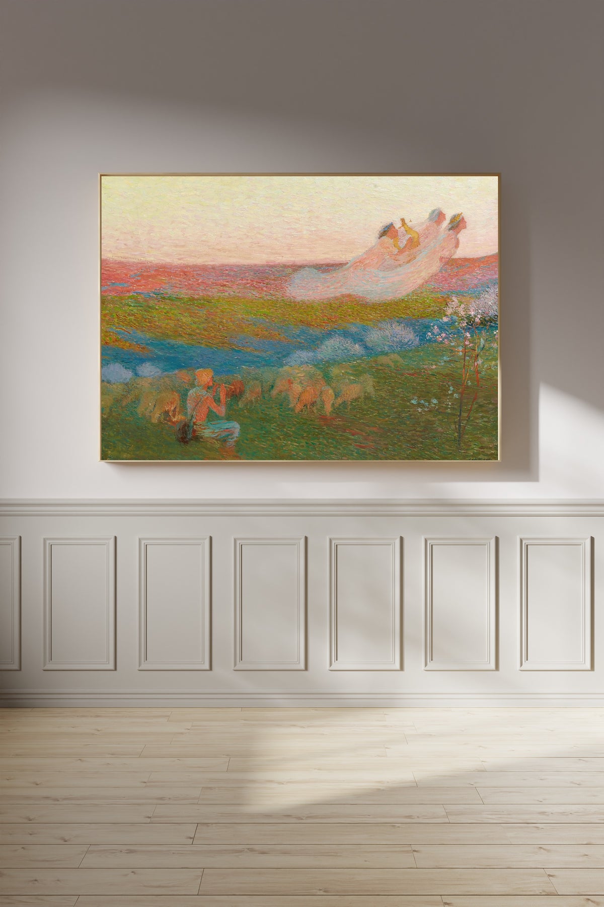 Henri Martin — Berger et ses trois muses | Symbolist Art Print