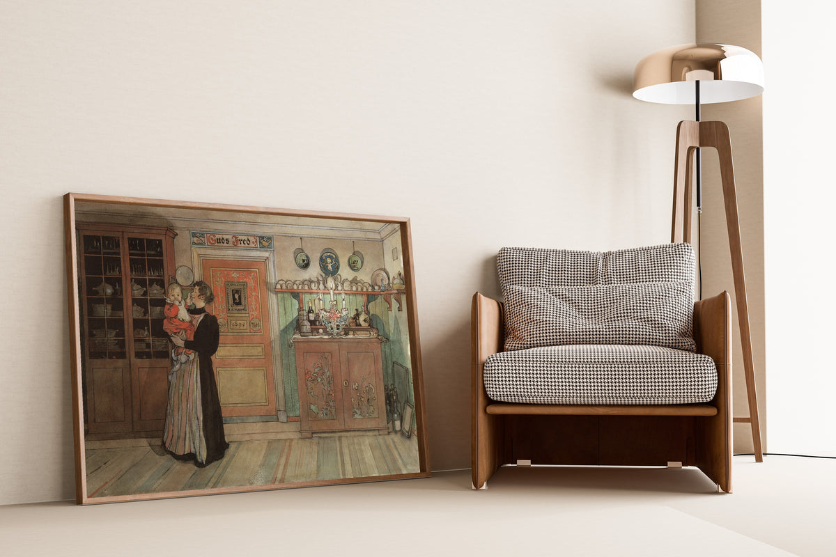 Carl Larsson — Between Christmas and New Year | Swedish Watercolour Print