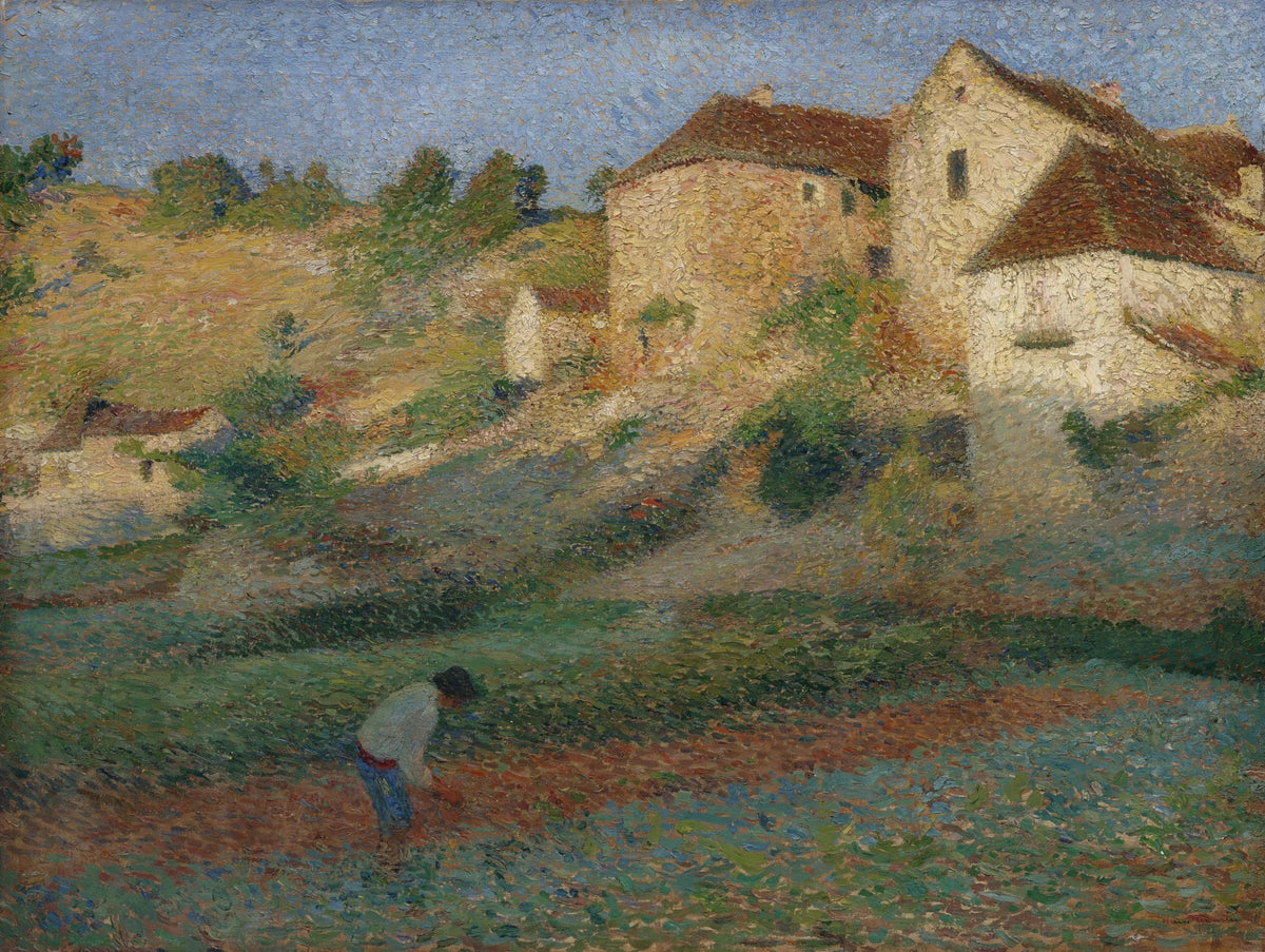 Henri Martin — Binage dans un jardin à Labastide-du-Vert | Pointillist Landscape Print