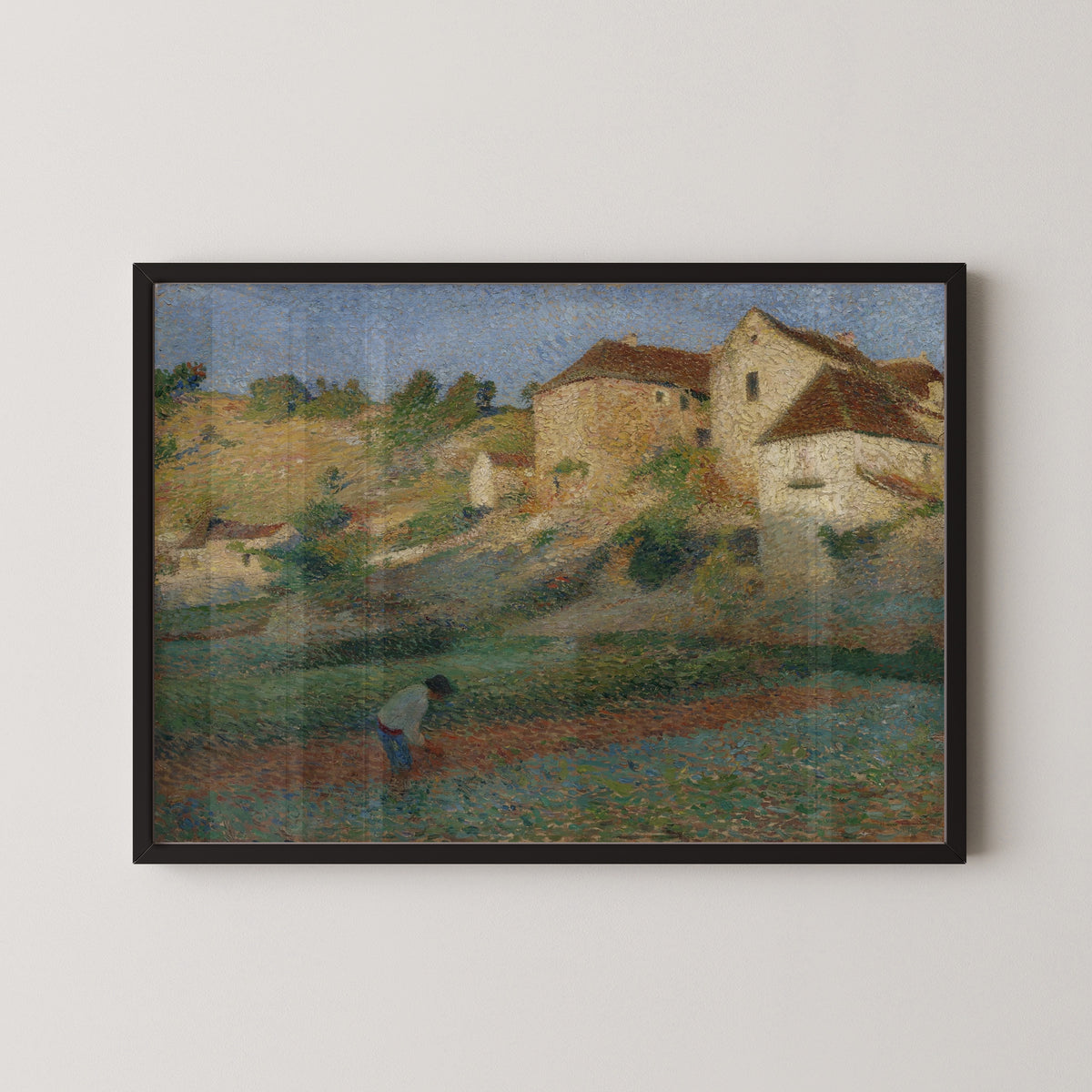 Henri Martin — Binage dans un jardin à Labastide-du-Vert | Pointillist Landscape Print