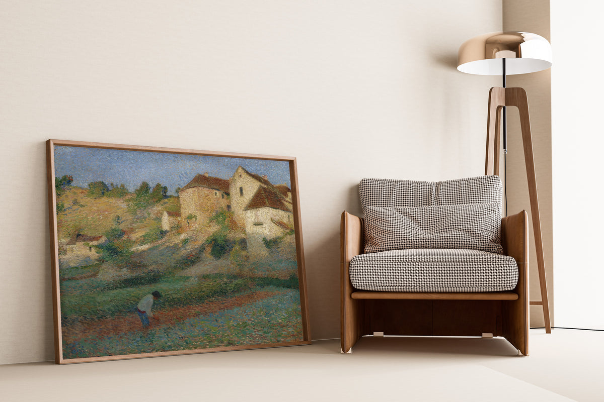 Henri Martin — Binage dans un jardin à Labastide-du-Vert | Pointillist Landscape Print