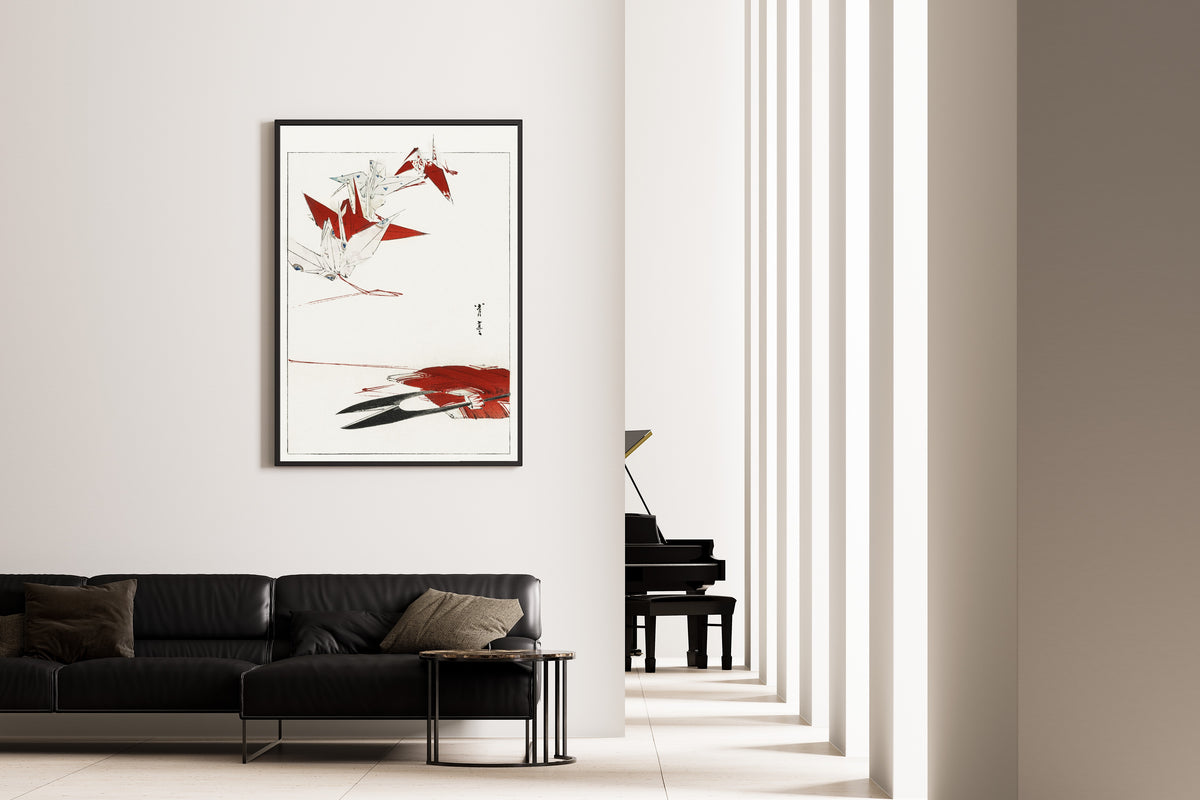 Watanabe Seitei — Bird Origami | Japanese Woodblock Print