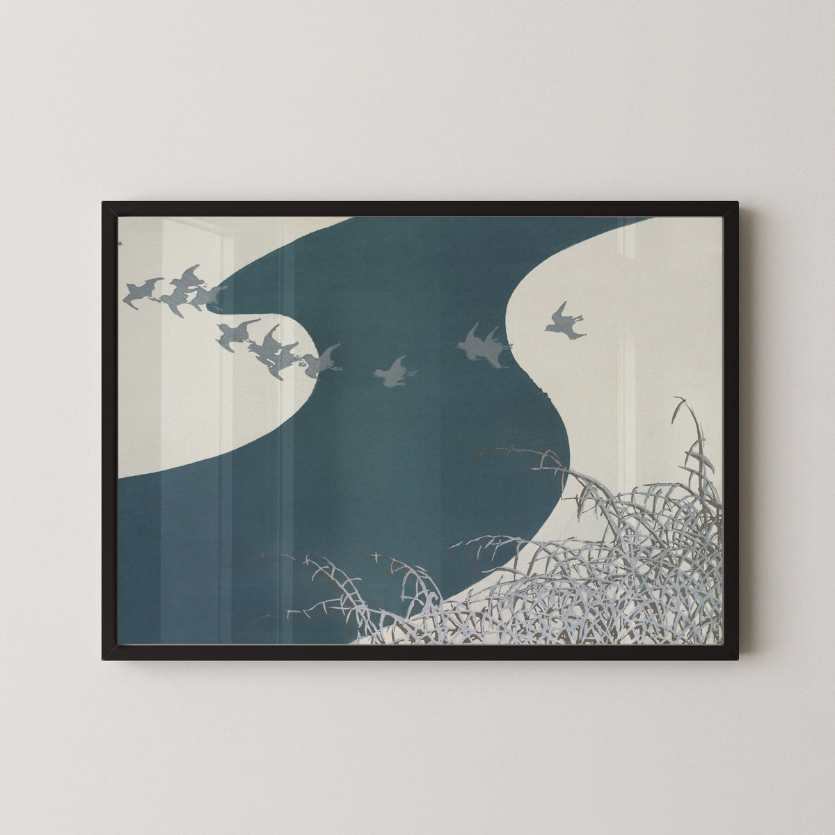 Kamisaka Sekka — Birds, from Momoyogusa | Japanese Bird & Flower Woodblock Print