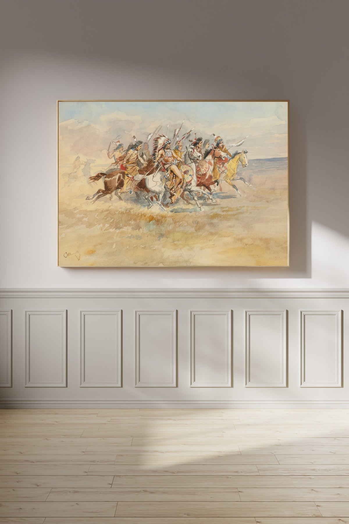 Charles M. Russell — Blackfeet War Party | Western Art Print