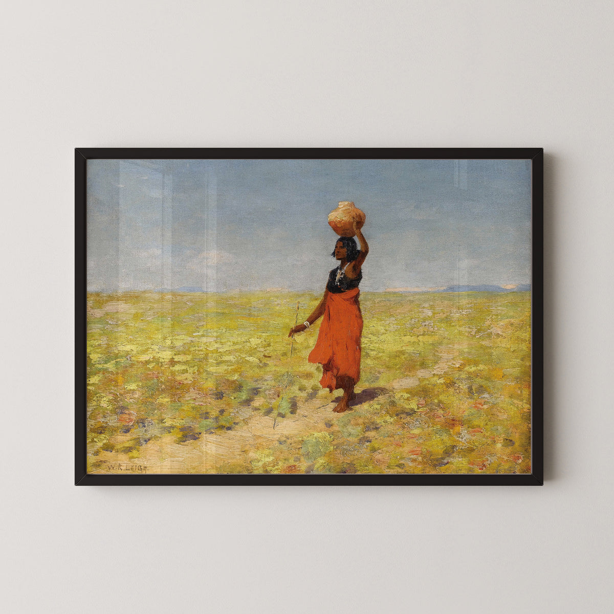 William Robinson Leigh — Blind Hopi Girl Returning from a Desert Watering Hole | Western Art Print