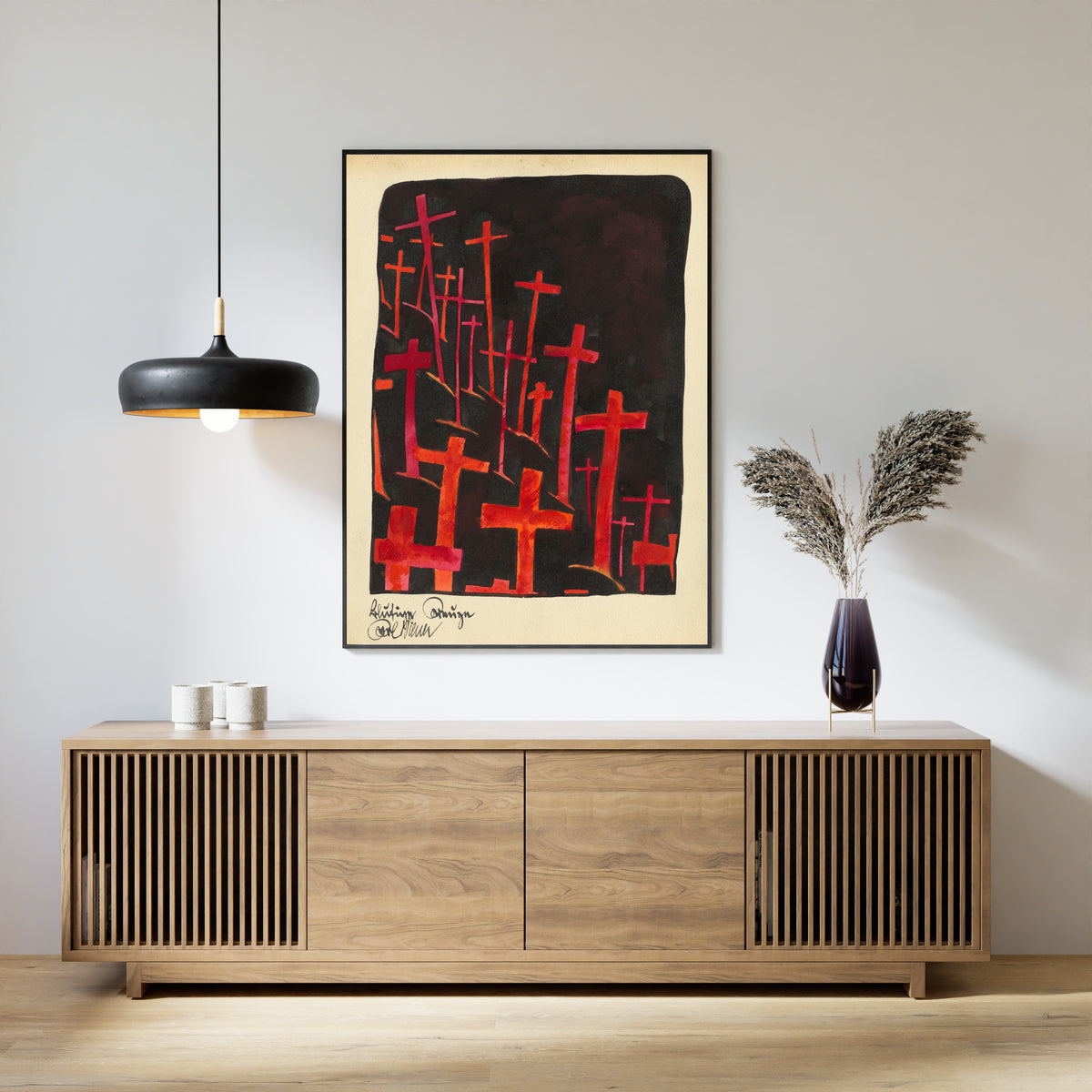 Karl Wiener — Blutige Kreuze (Bloody Crosses) | Expressionist Art Print