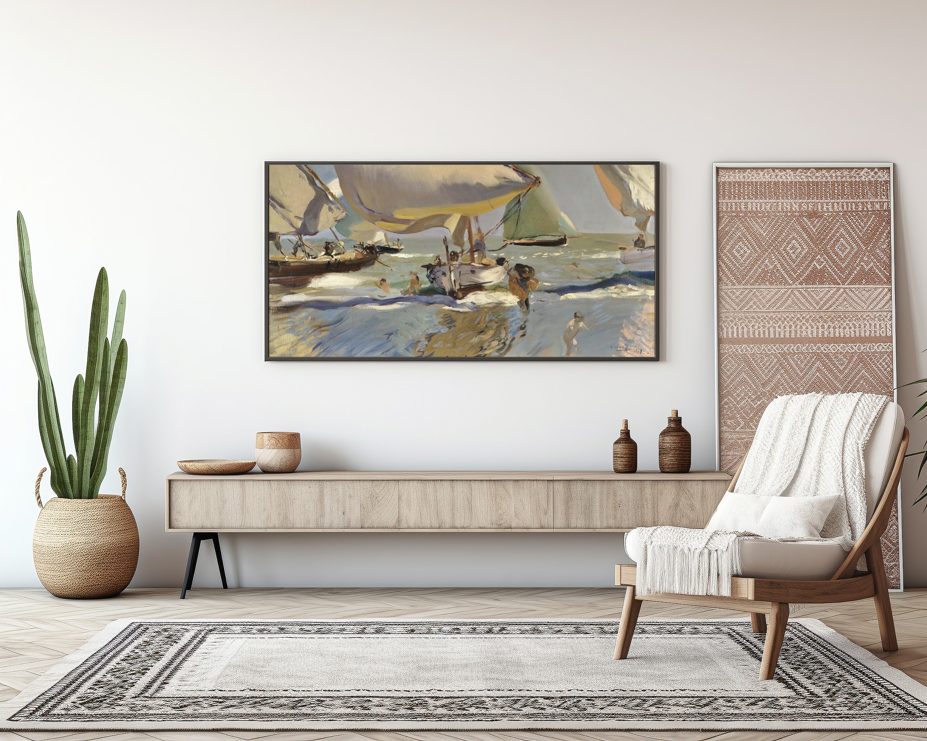 Joaquín Sorolla — Boats on the Shore | Fine Art Print