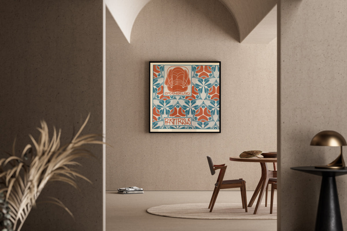 Koloman Moser — Bodenbelag Phantasus (Phantasus Floor Covering) | Pattern Design Print