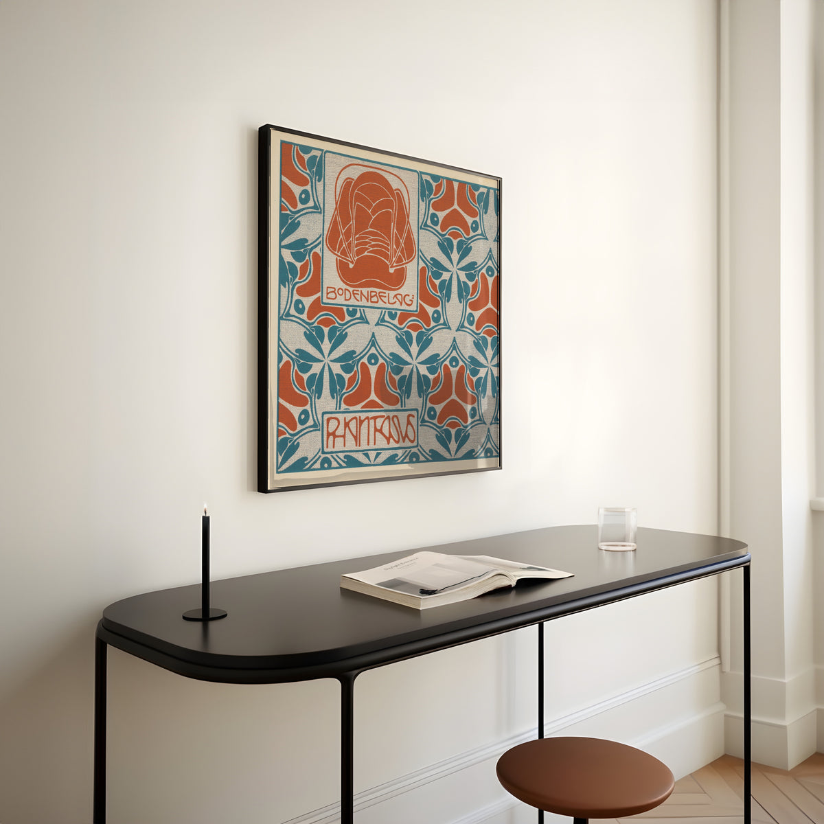 Koloman Moser — Bodenbelag Phantasus (Phantasus Floor Covering) | Pattern Design Print