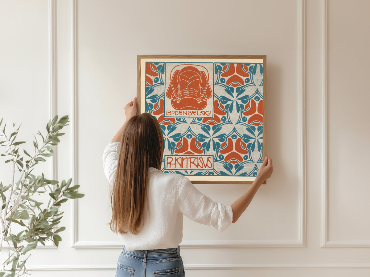 Koloman Moser — Bodenbelag Phantasus (Phantasus Floor Covering) | Pattern Design Print