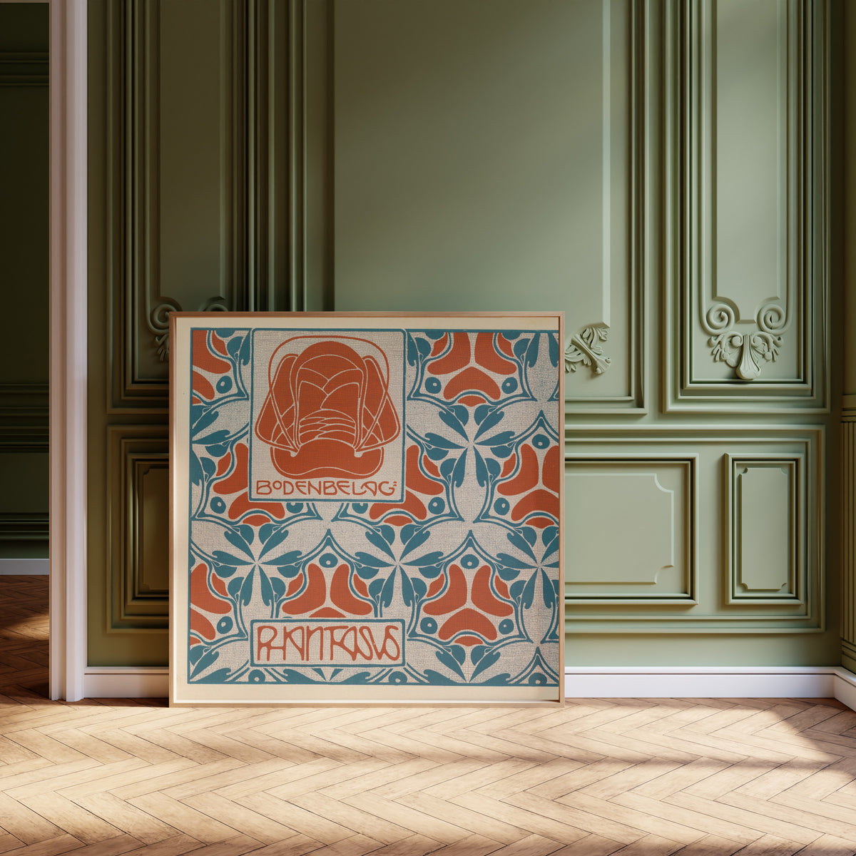Koloman Moser — Bodenbelag Phantasus (Phantasus Floor Covering) | Pattern Design Print