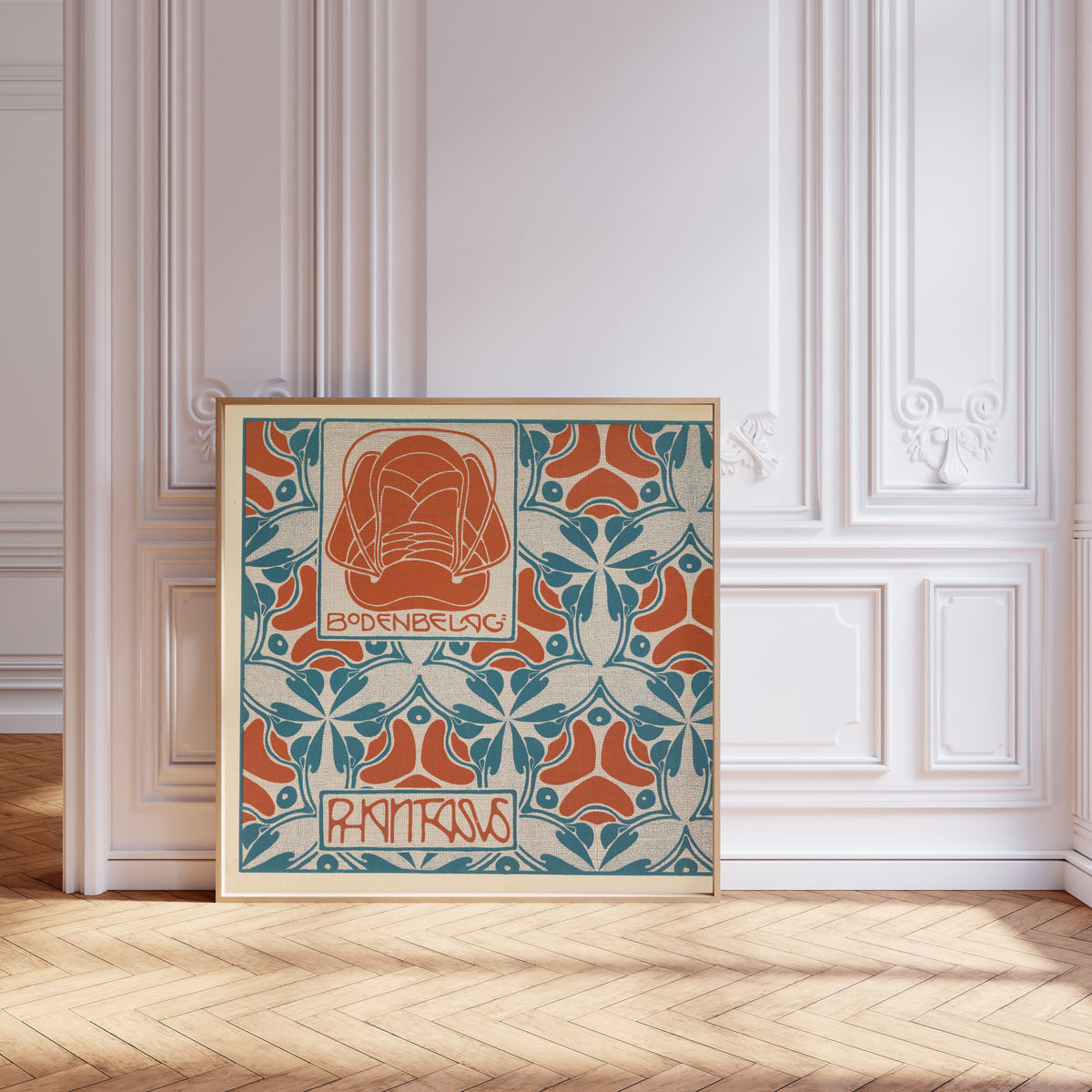 Koloman Moser — Bodenbelag Phantasus (Phantasus Floor Covering) | Pattern Design Print