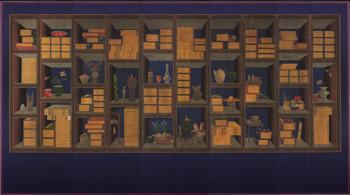 Yi Taek-gyun — Books and Scholars’ Accoutrements | Korean Painting Art Print