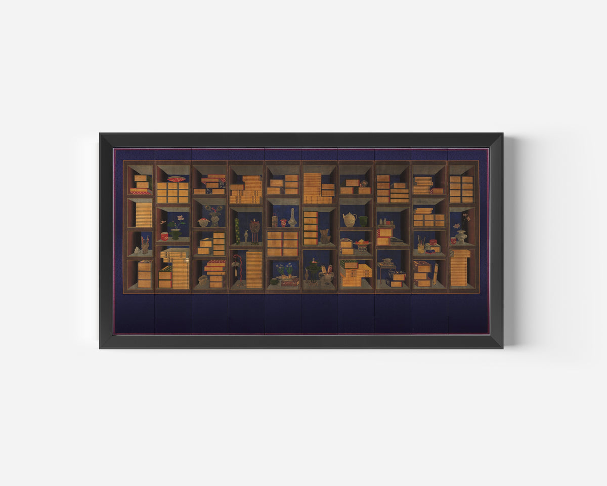 Yi Taek-gyun — Books and Scholars’ Accoutrements | Korean Painting Art Print