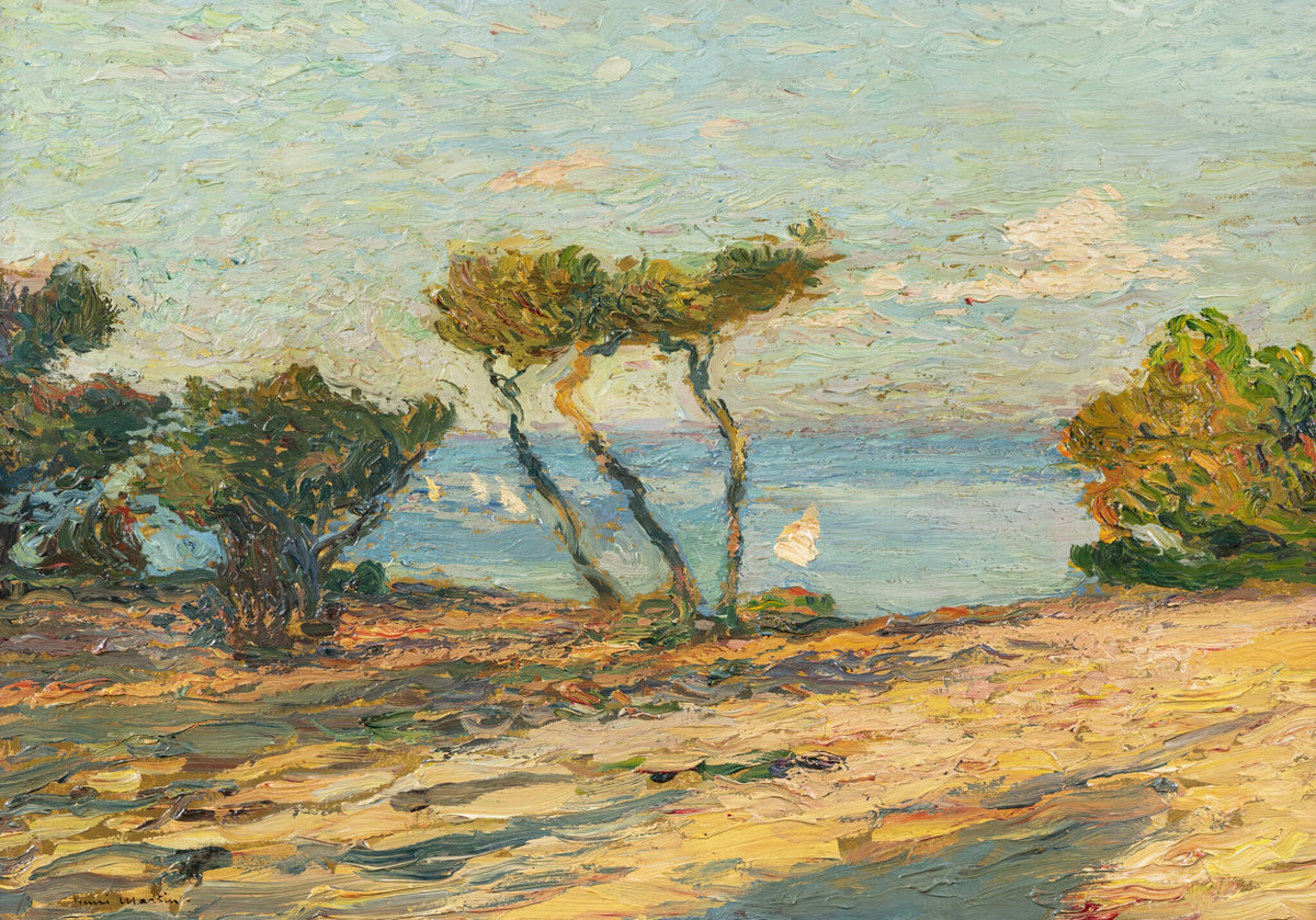 Henri Martin — Bord de mer aux pins | Pointillist Landscape Print