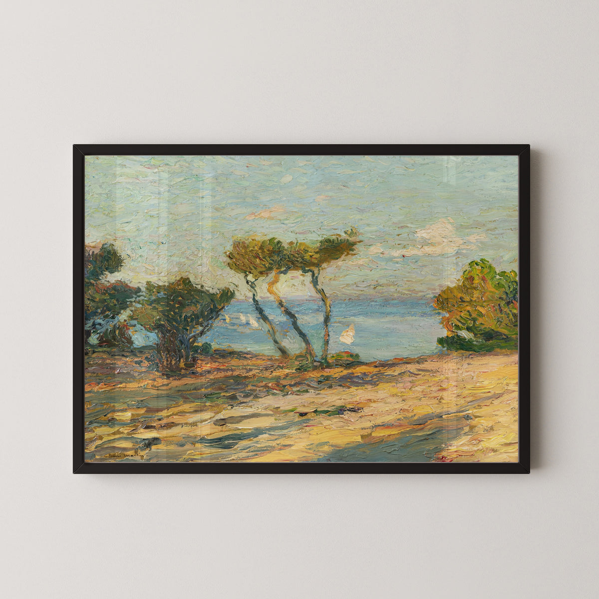 Henri Martin — Bord de mer aux pins | Pointillist Landscape Print