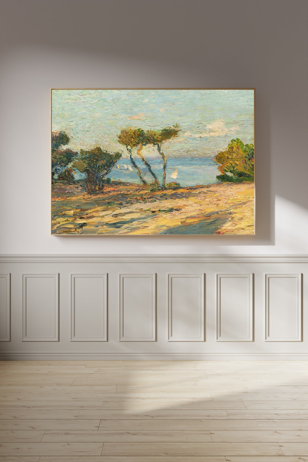 Henri Martin — Bord de mer aux pins | Pointillist Landscape Print