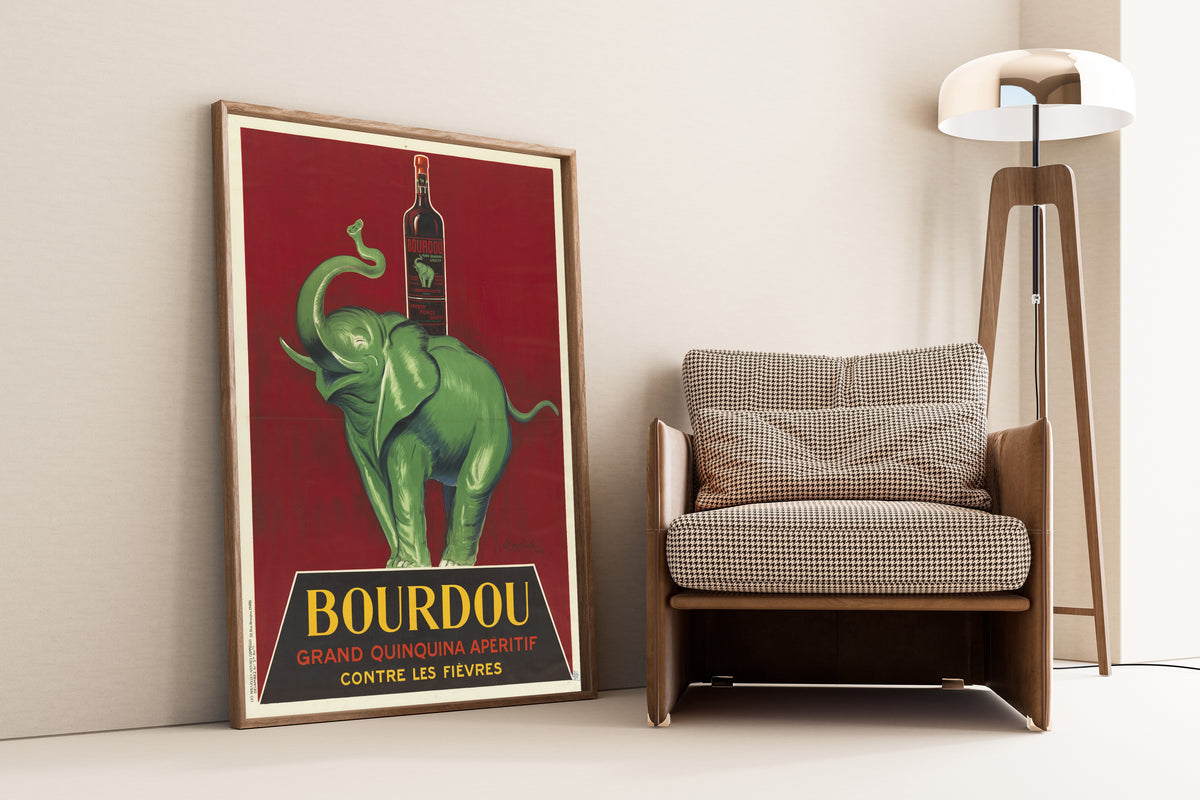 Leonetto Cappiello — Bourdou grand quinquina apéritif contre les fièvres | Vintage Poster Print