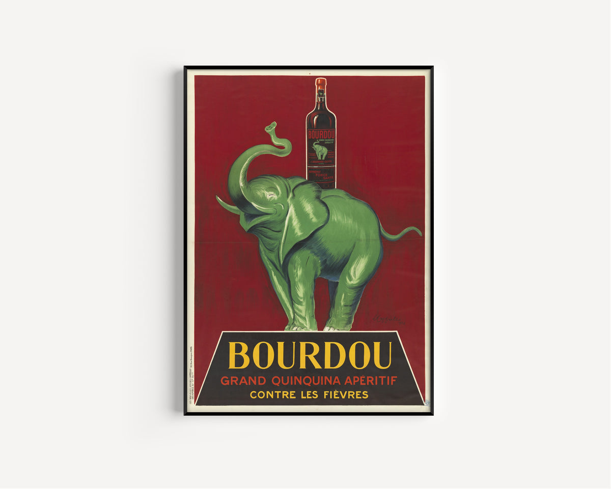Leonetto Cappiello — Bourdou grand quinquina apéritif contre les fièvres | Vintage Poster Print