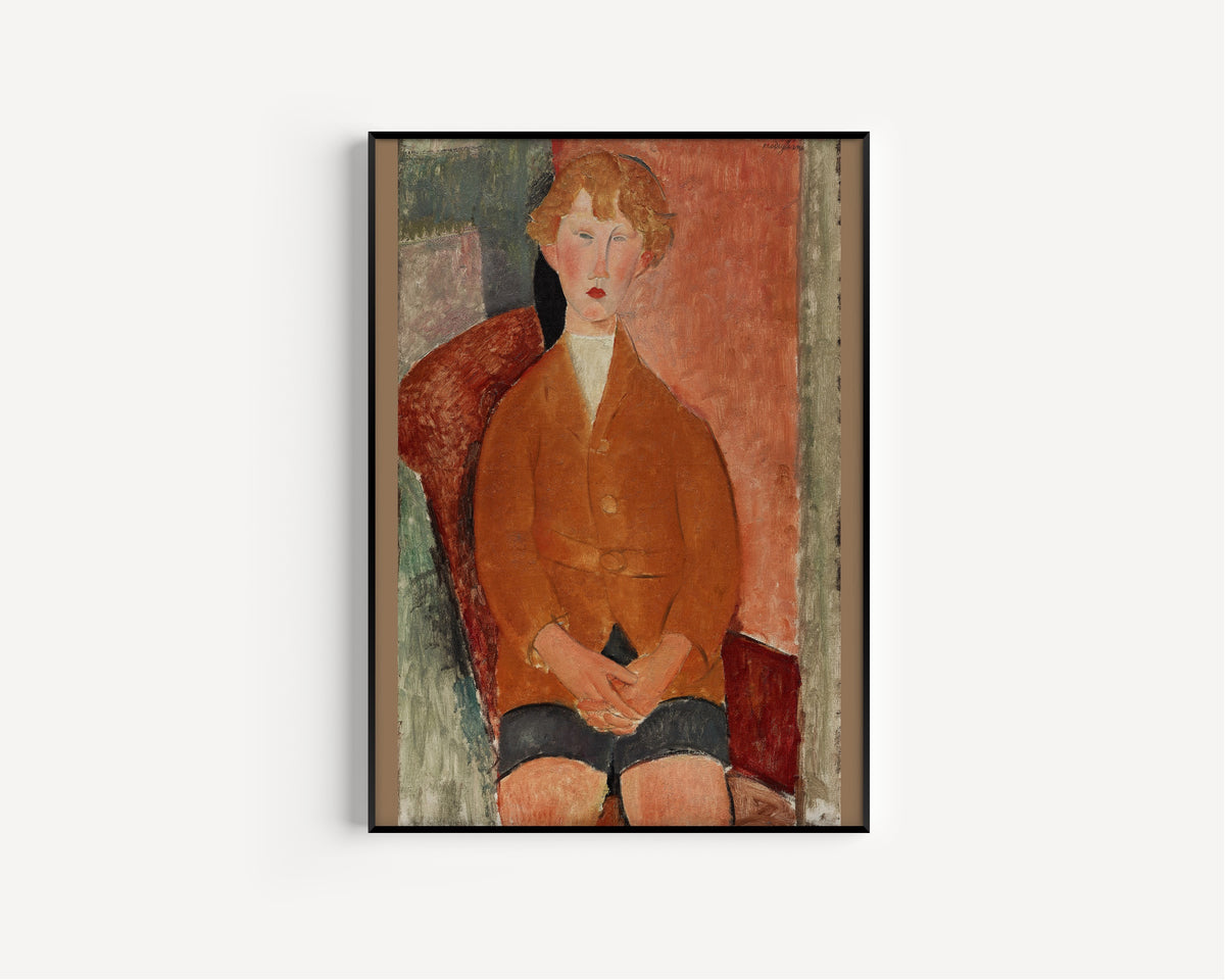 Amedeo Modigliani — Boy in Short Pants | Fine Art Print