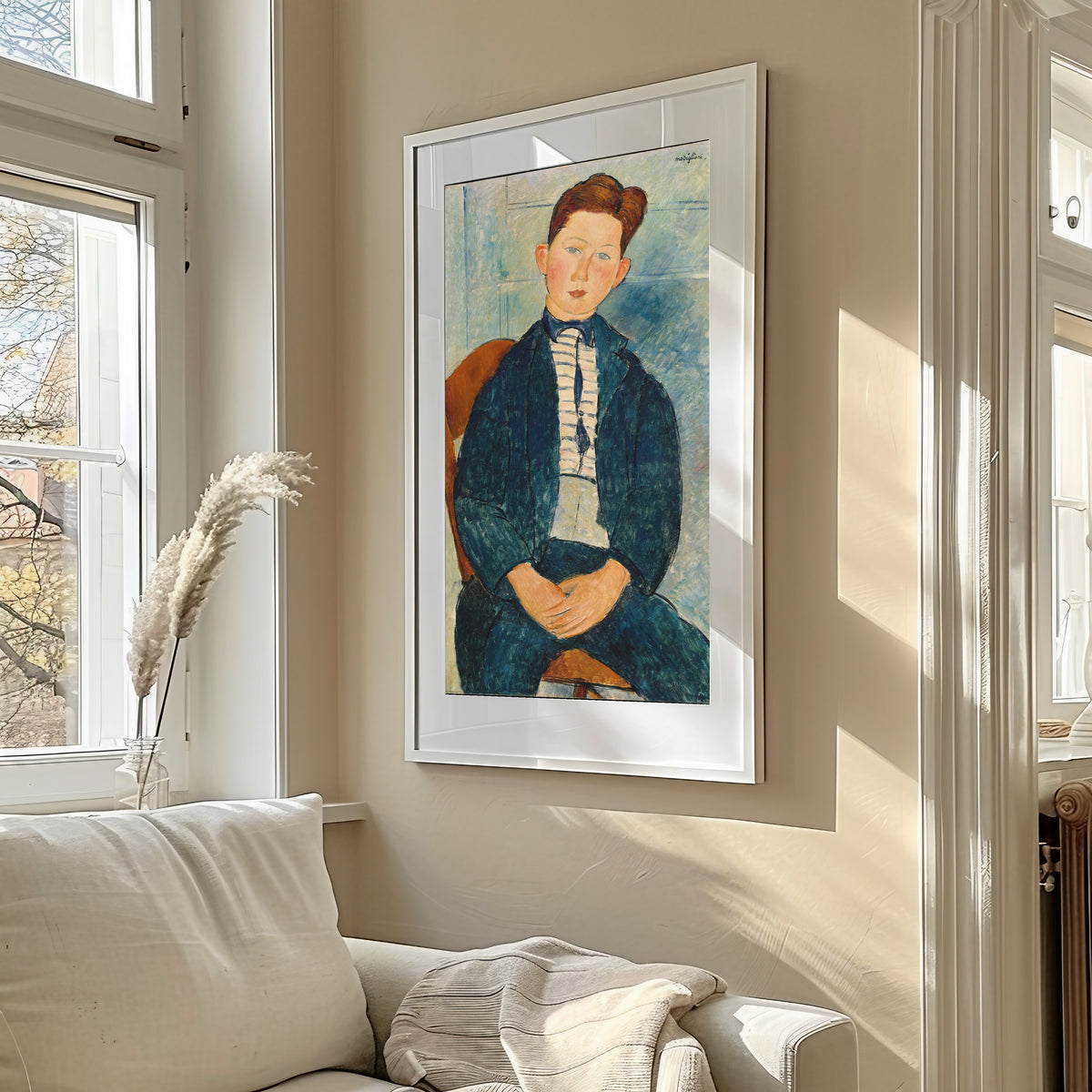 Amedeo Modigliani — Boy in a Striped Sweater | Fine Art Print