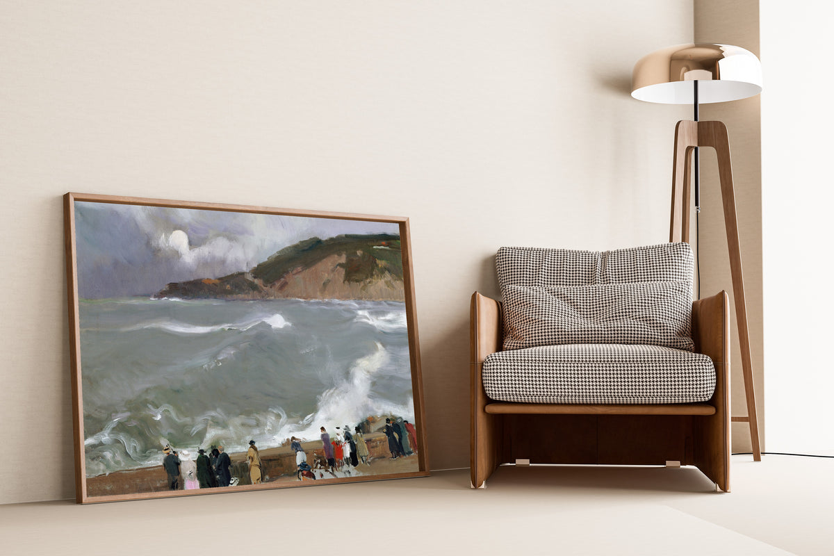 Joaquín Sorolla — Breakwater, San Sebastián | Fine Art Print