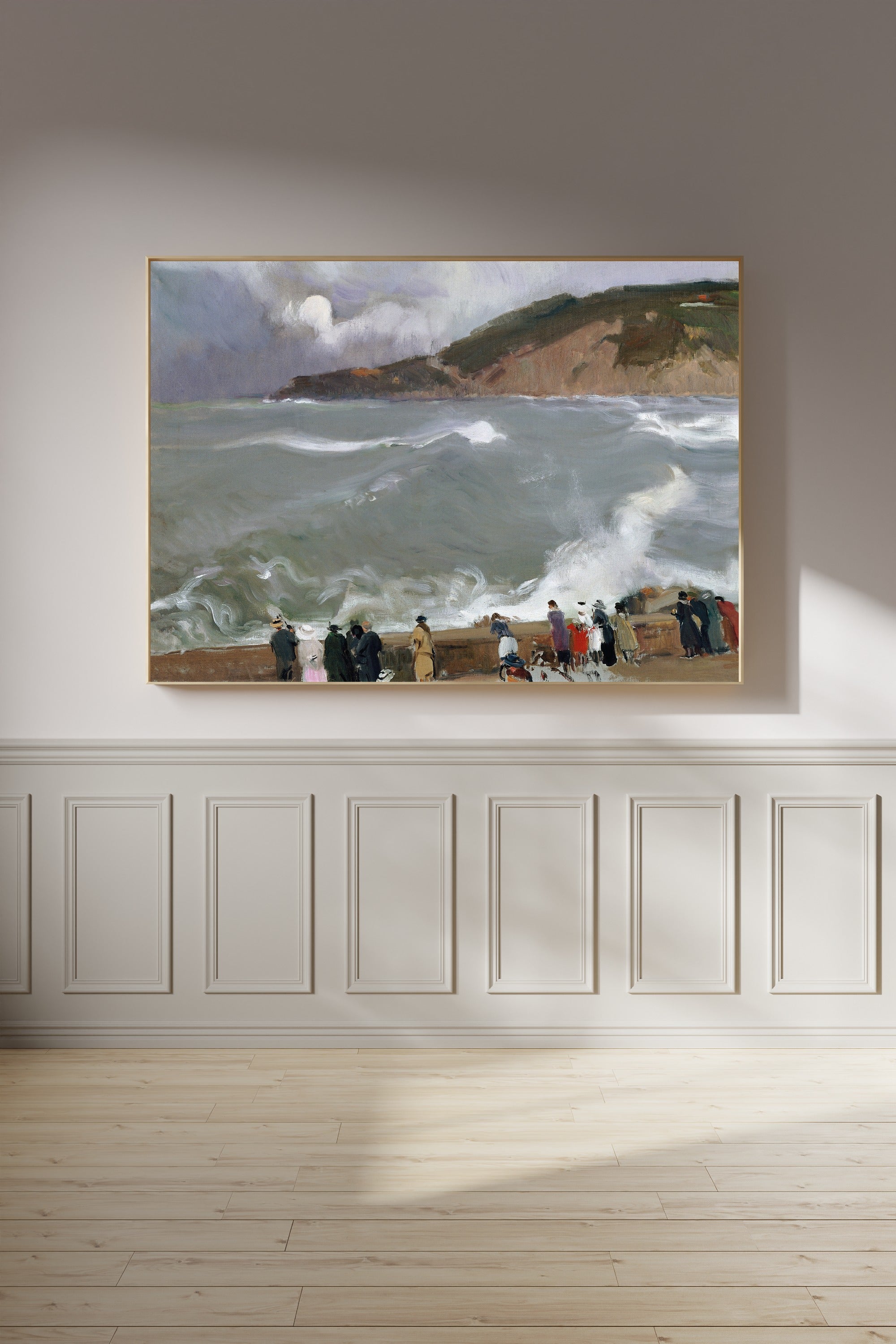 Joaquín Sorolla — Breakwater, San Sebastián | Fine Art Print