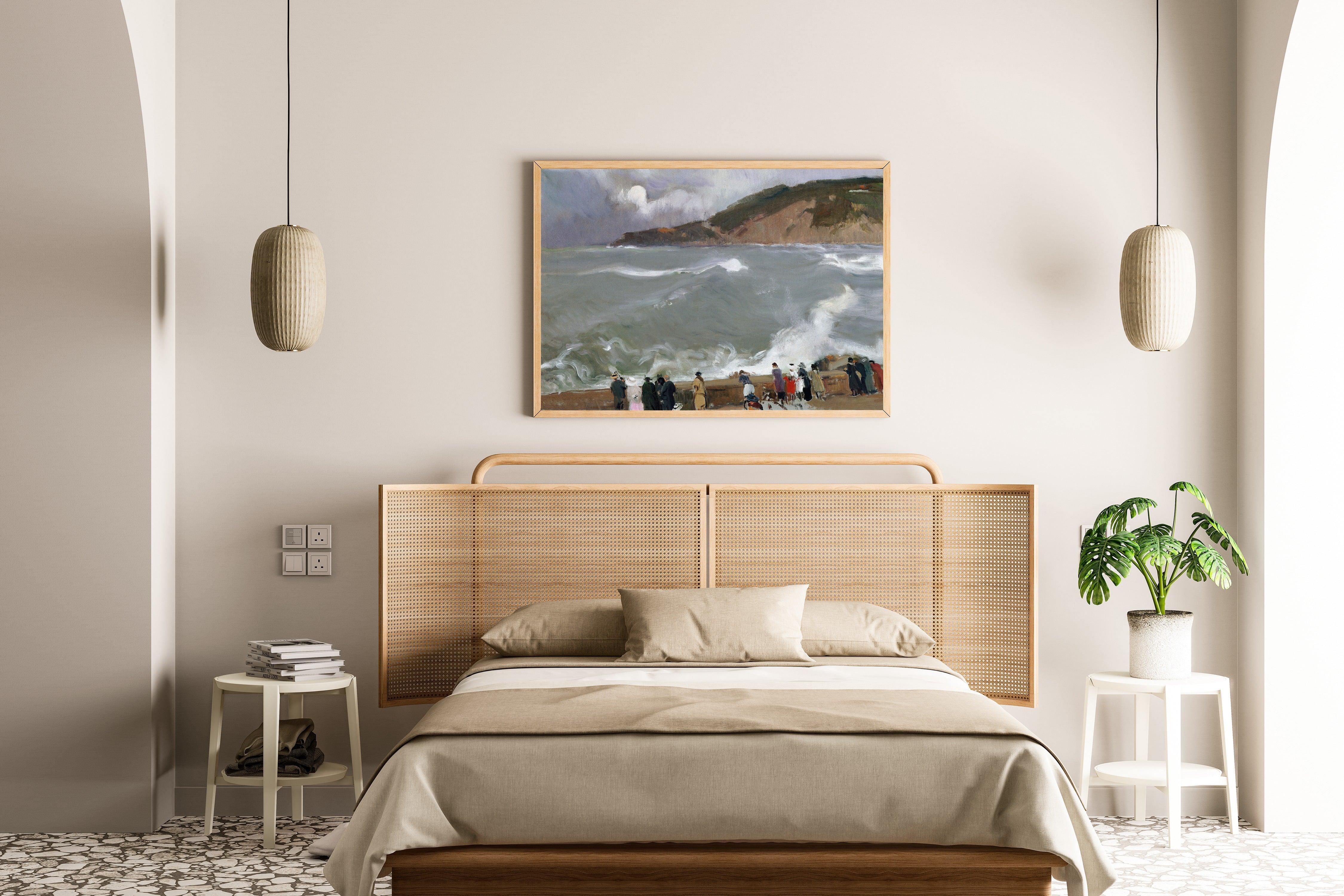 Joaquín Sorolla — Breakwater, San Sebastián | Fine Art Print