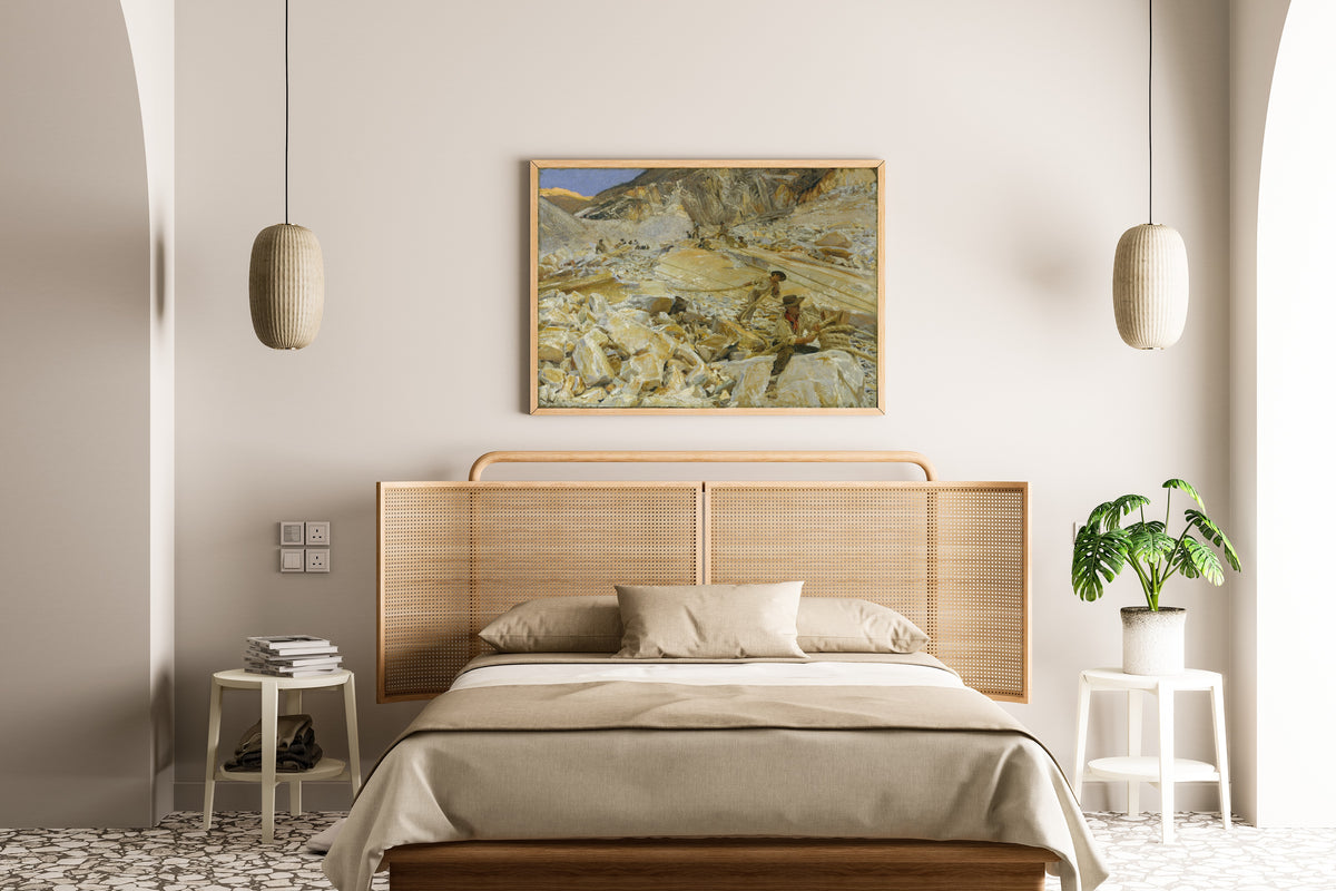 John Singer Sargent — Bringing Down Marble from the Quarries to Carrara | Fine Art Print