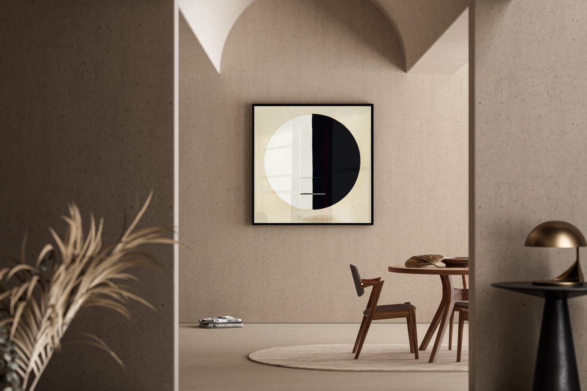 Hilma af Klint — Buddha's Standpoint (half-black circle) | Fine Art Print