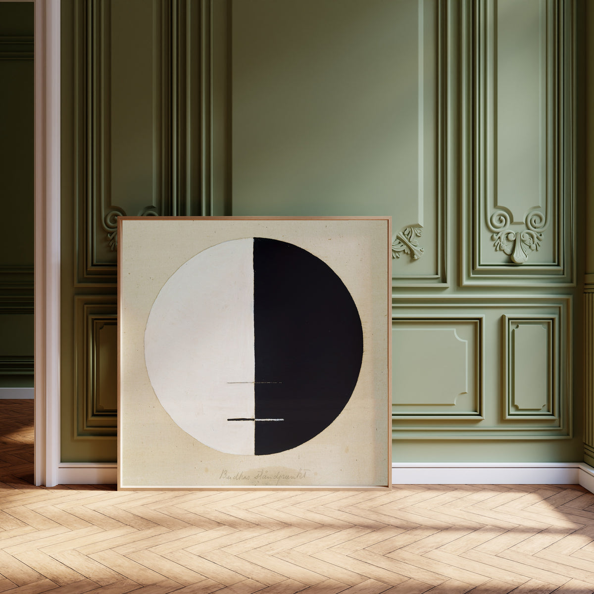 Hilma af Klint — Buddha's Standpoint (half-black circle) | Fine Art Print