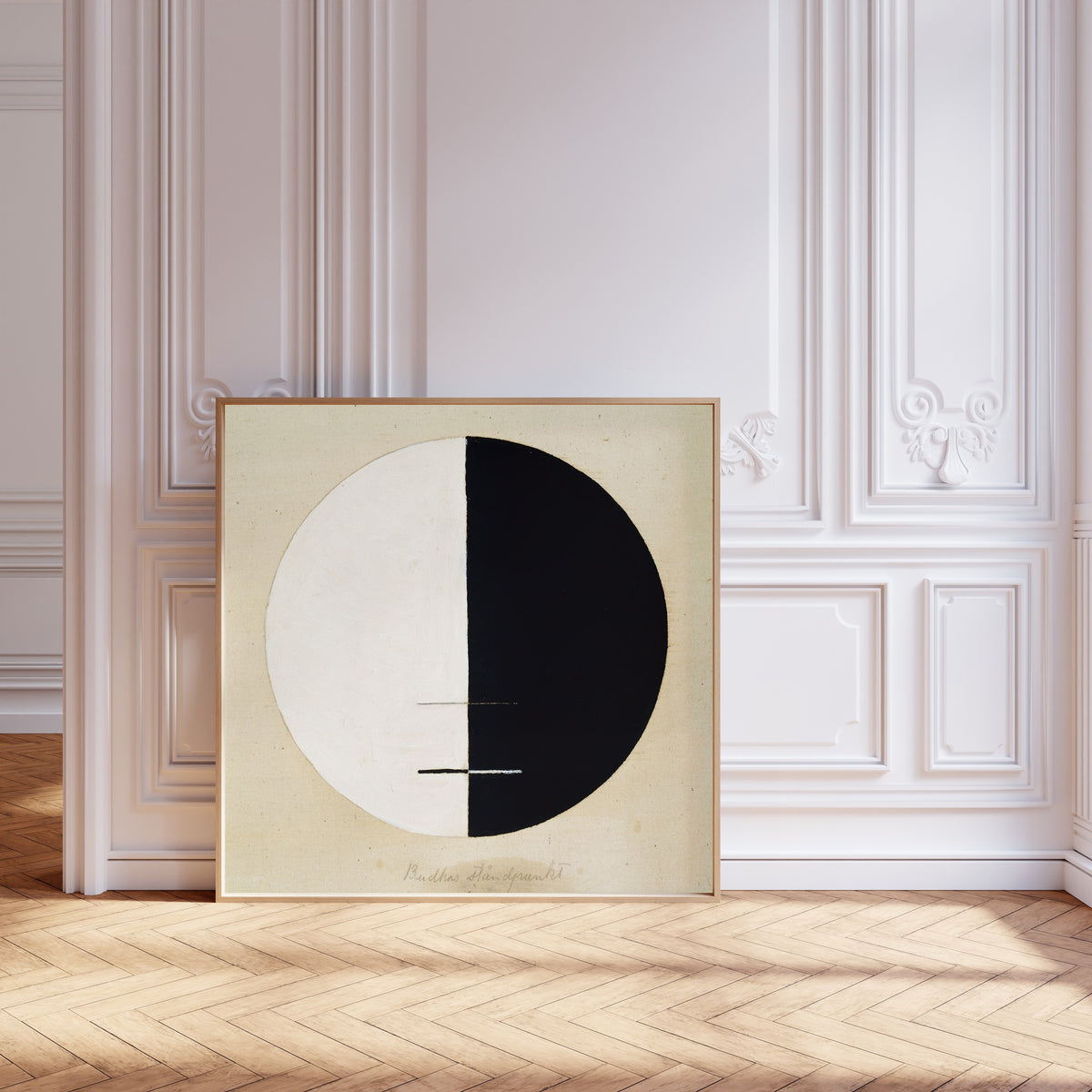 Hilma af Klint — Buddha's Standpoint (half-black circle) | Fine Art Print