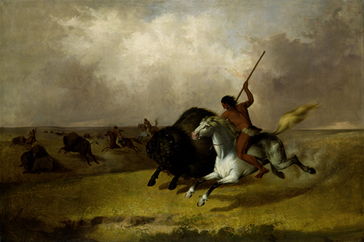 John Mix Stanley — Buffalo Hunt on the Southwestern Prairies | Western Art Print