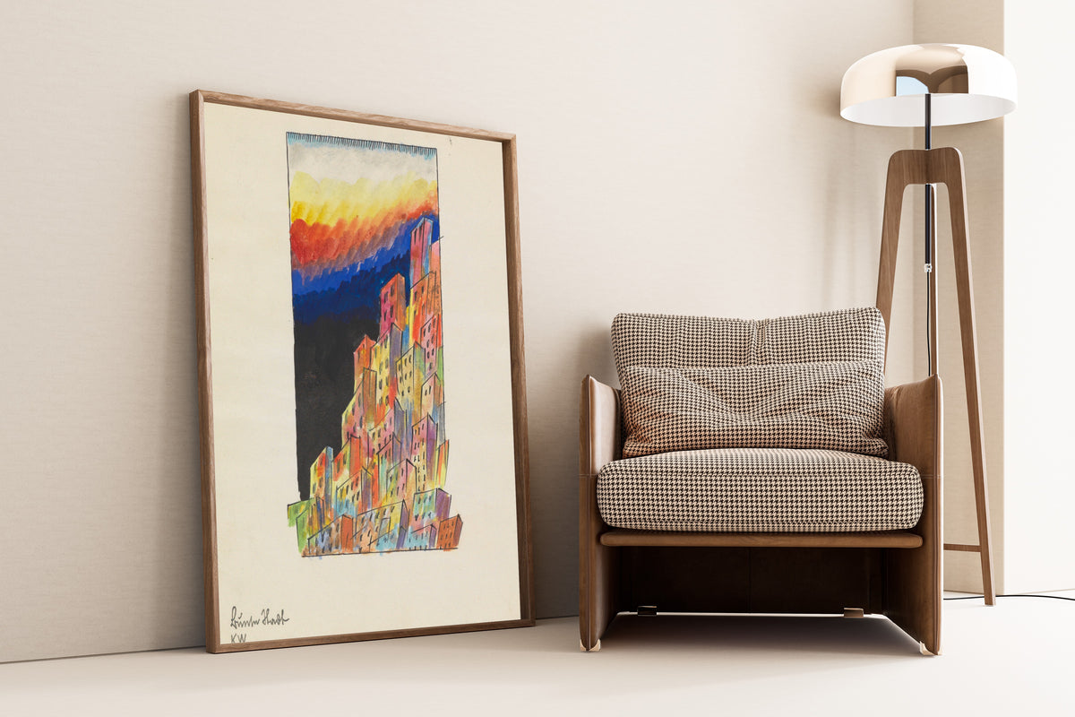 Karl Wiener — Bunte Stadt (Colourful City, Towers) | Expressionist Art Print