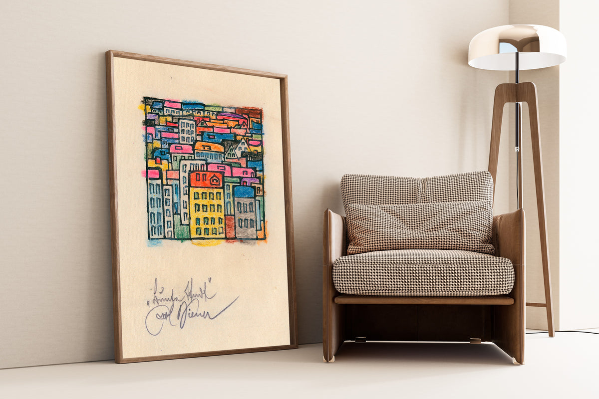 Karl Wiener — Bunte Stadt (Colourful City) | Expressionist Art Print
