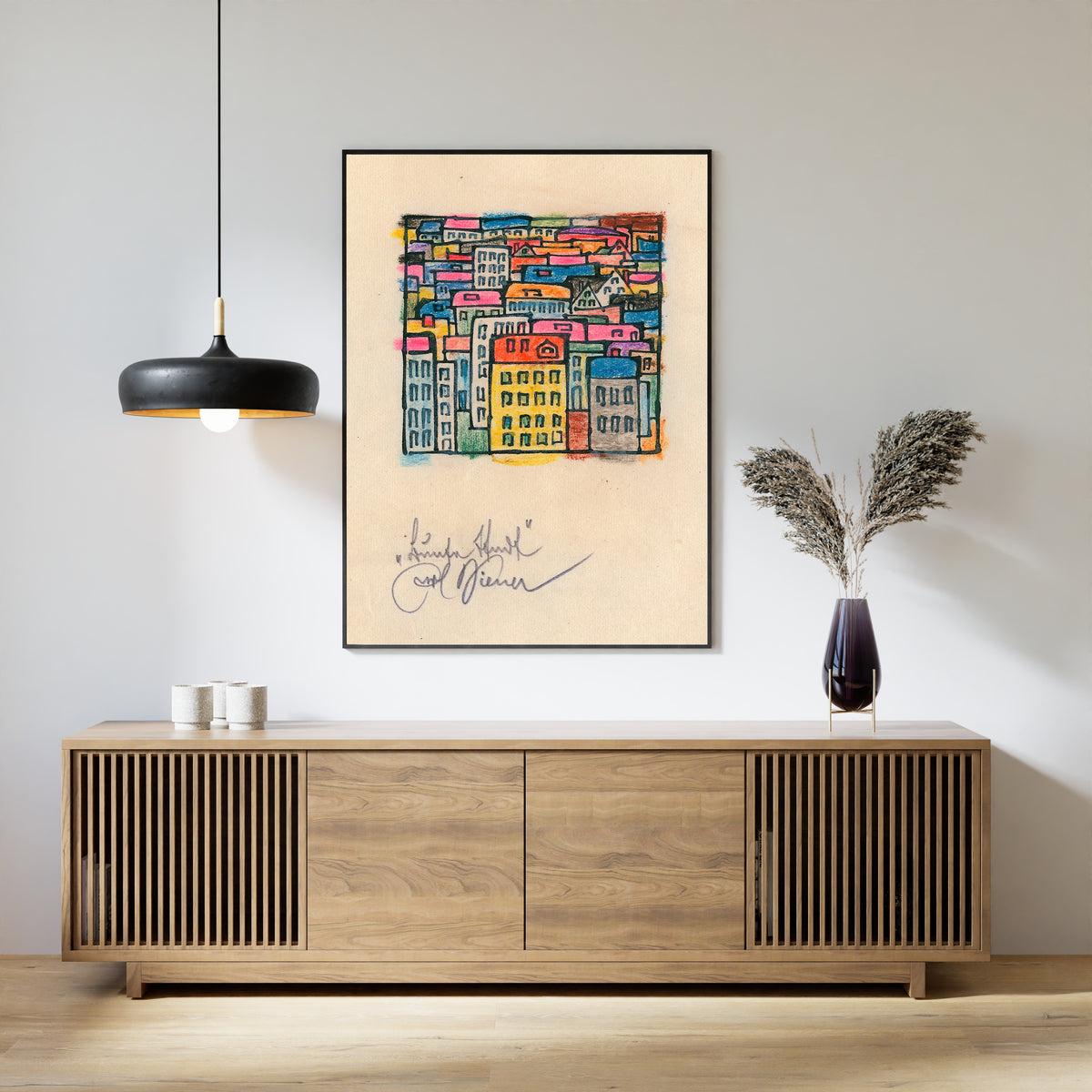 Karl Wiener — Bunte Stadt (Colourful City) | Expressionist Art Print