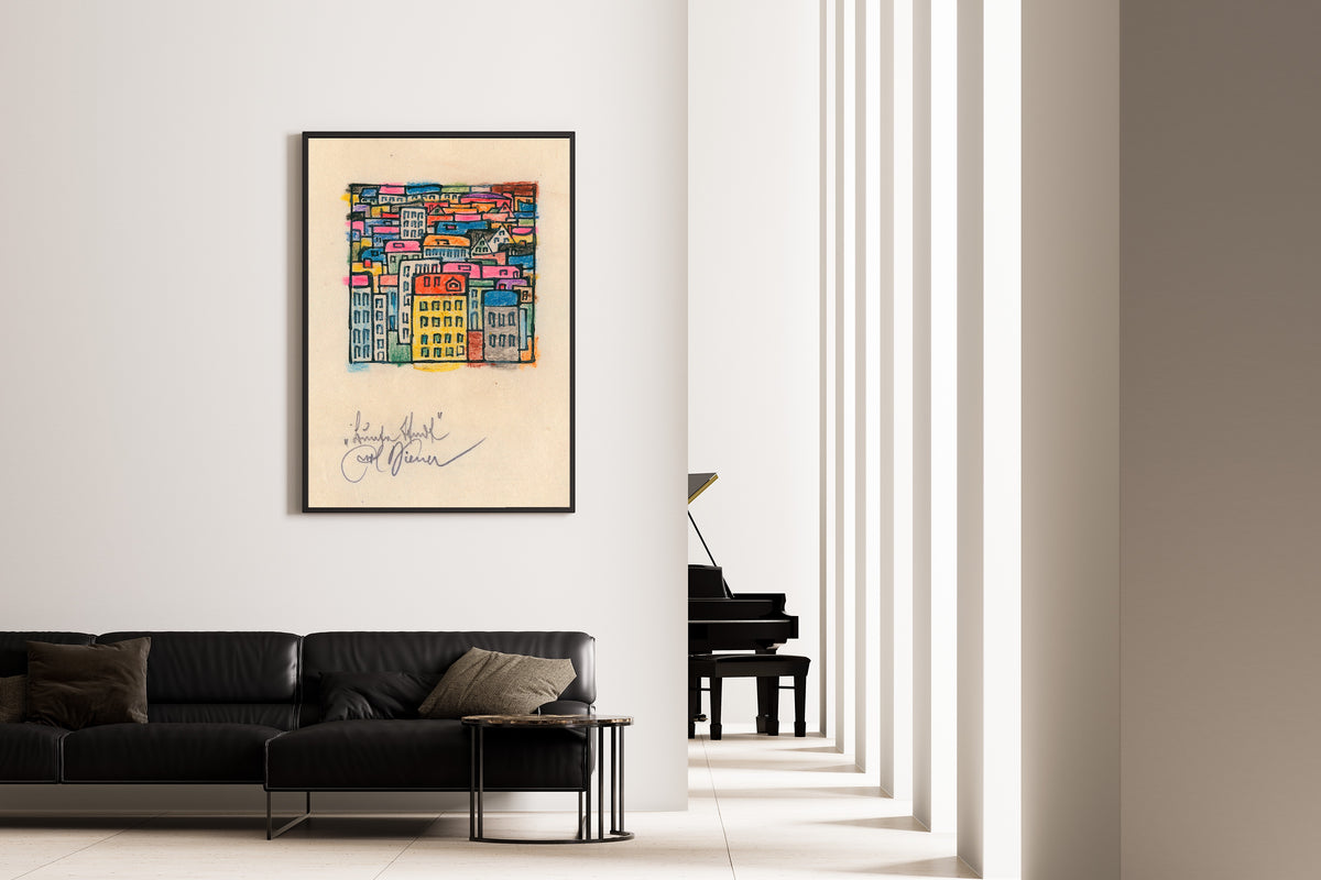 Karl Wiener — Bunte Stadt (Colourful City) | Expressionist Art Print