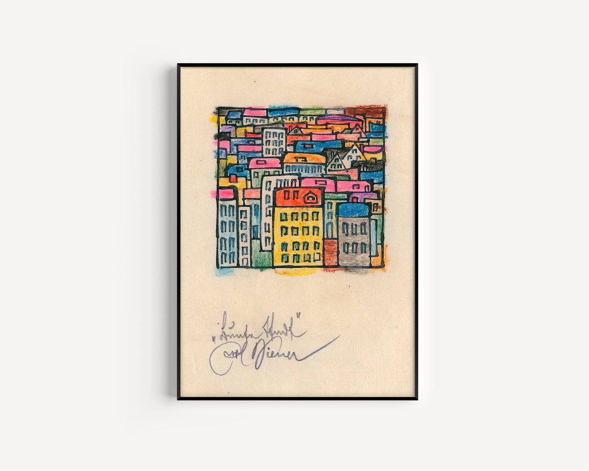 Karl Wiener — Bunte Stadt (Colourful City) | Expressionist Art Print