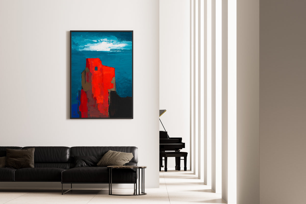 Karl Wiener — Burgruine (Castle Ruin) | Modernist Landscape Print