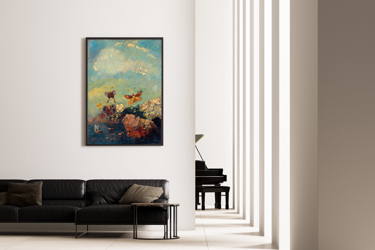Odilon Redon — Butterflies | Symbolist Art Print
