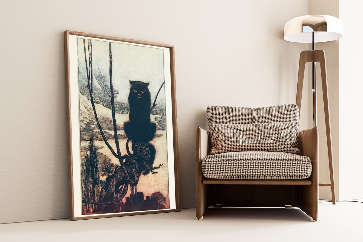 Arthur Rackham — By Day She Made Herself into a Cat | Illustration Print