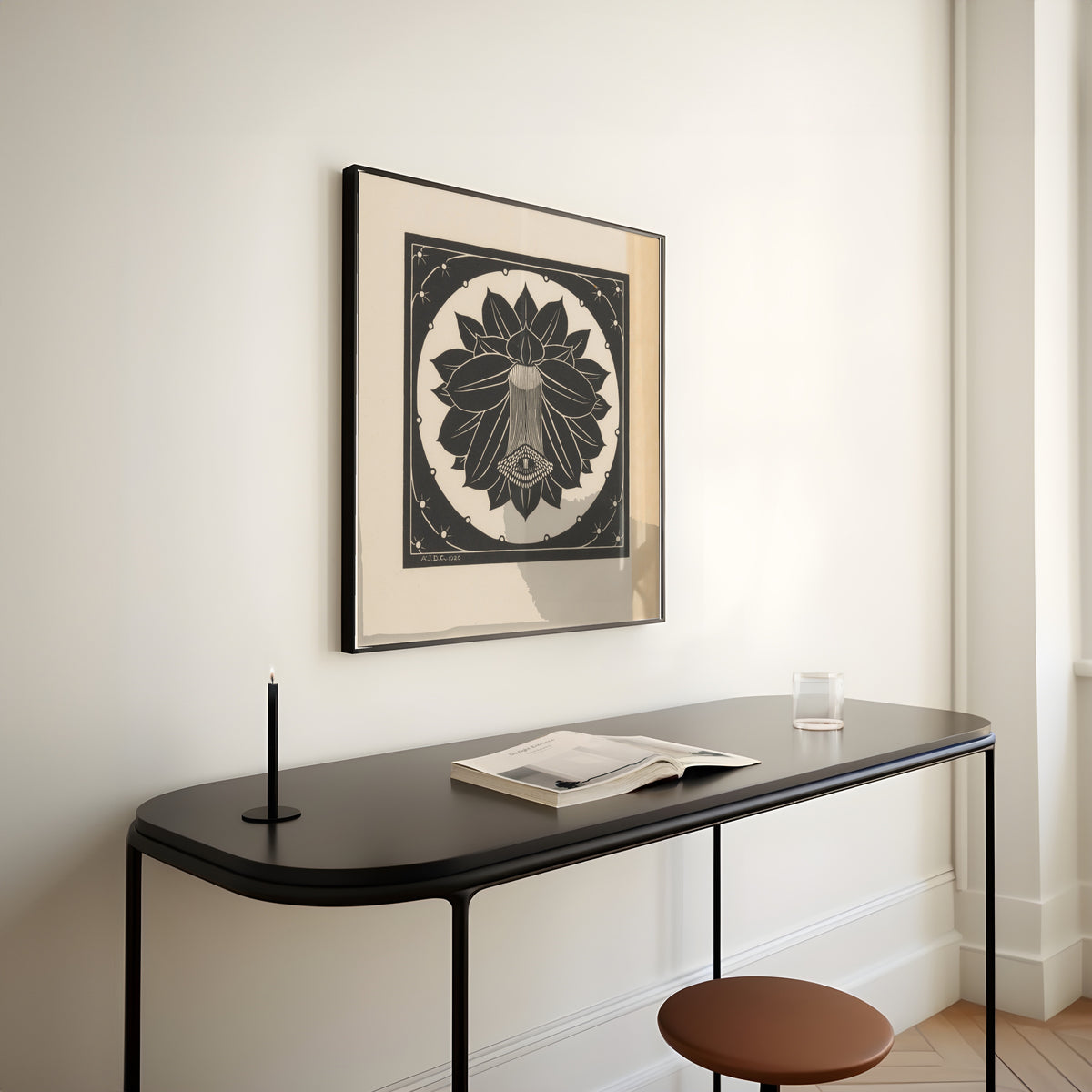Julie de Graag — Cactus Flower | Woodcut Print