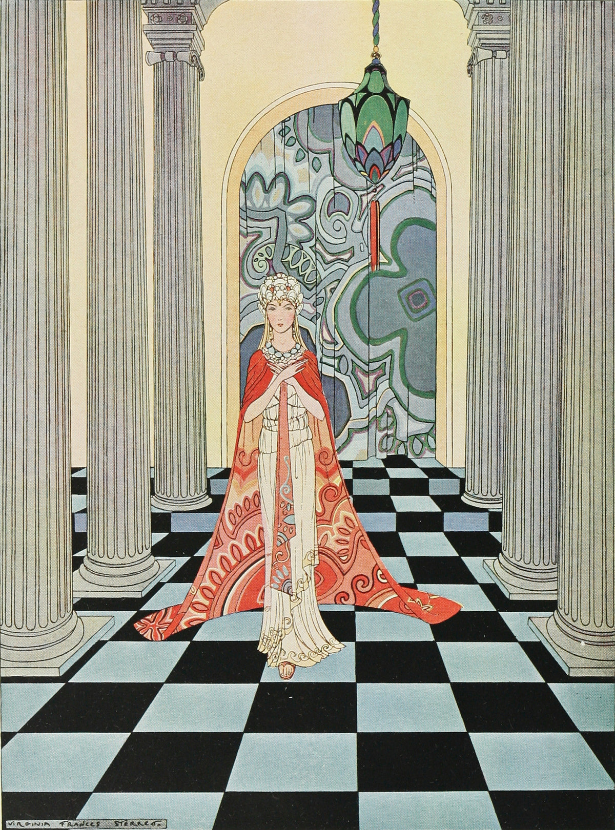 Virginia Frances Sterrett — Cadmus beheld a female figure, wonderfully beautiful | Fairy Tale Illustration Print