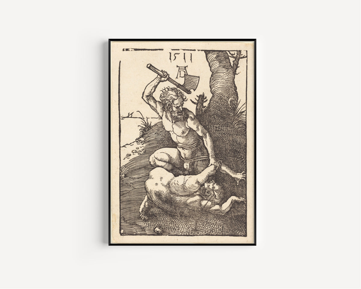 Albrecht Dürer — Cain Killing Abel | Woodcut Print