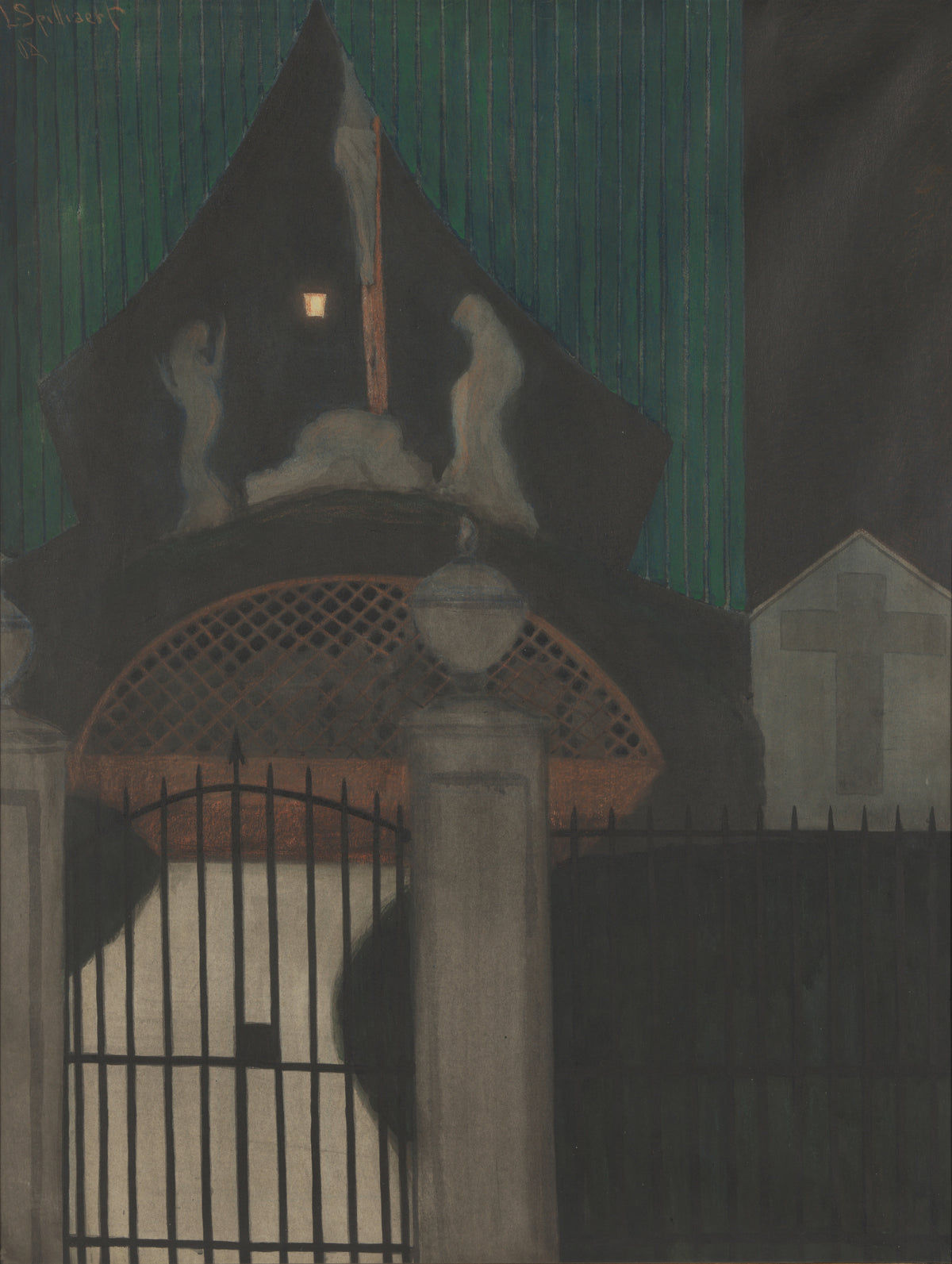 Léon Spilliaert — Calvarie en vagevuur te Oostende | Symbolist Art Print