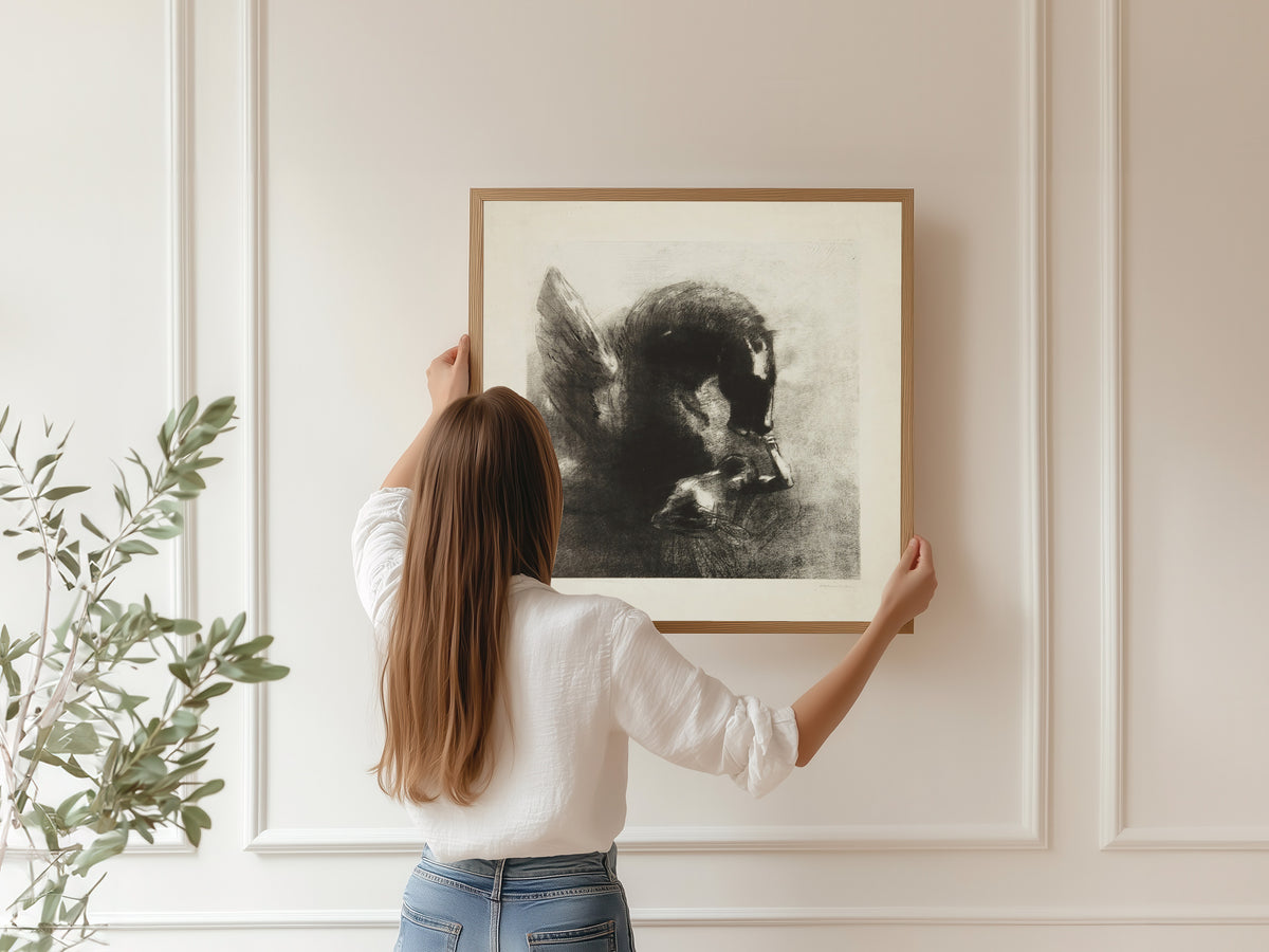 Odilon Redon — Captive Pegasus | Symbolist Art Print