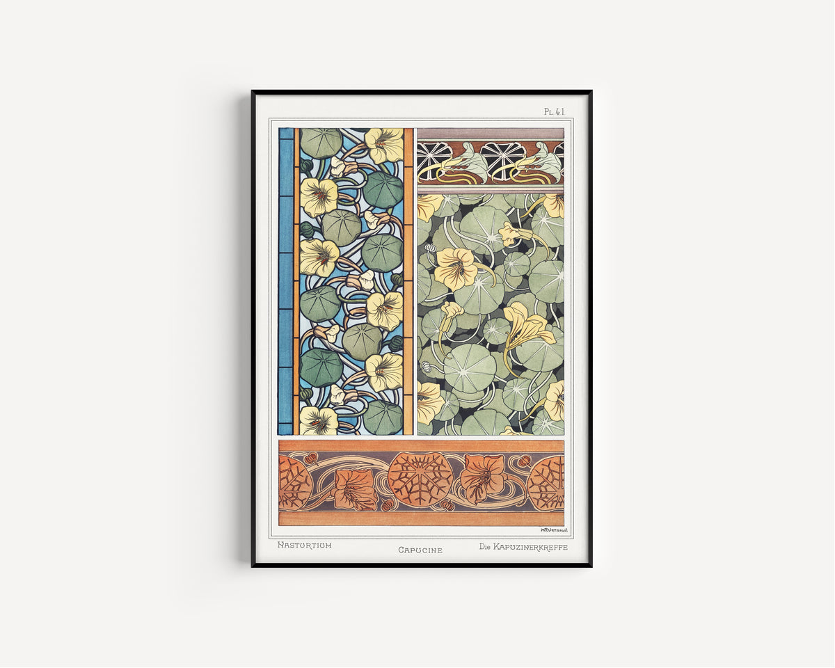 Maurice Pillard Verneuil — Capucine (Nasturtium), Plate 41 | Ornament Plate Print